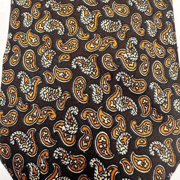 Christian Dior Vintage Retro Silk Geometric Slim Tie - Picture 3 of 8